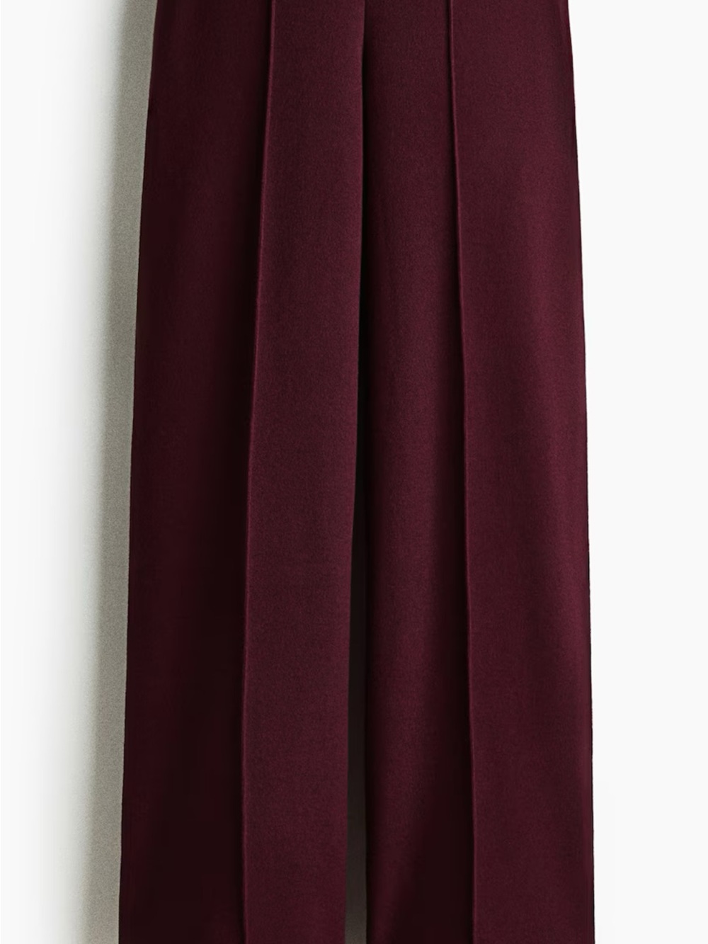 H&M Divided Wide-Leg Creased Front Pants